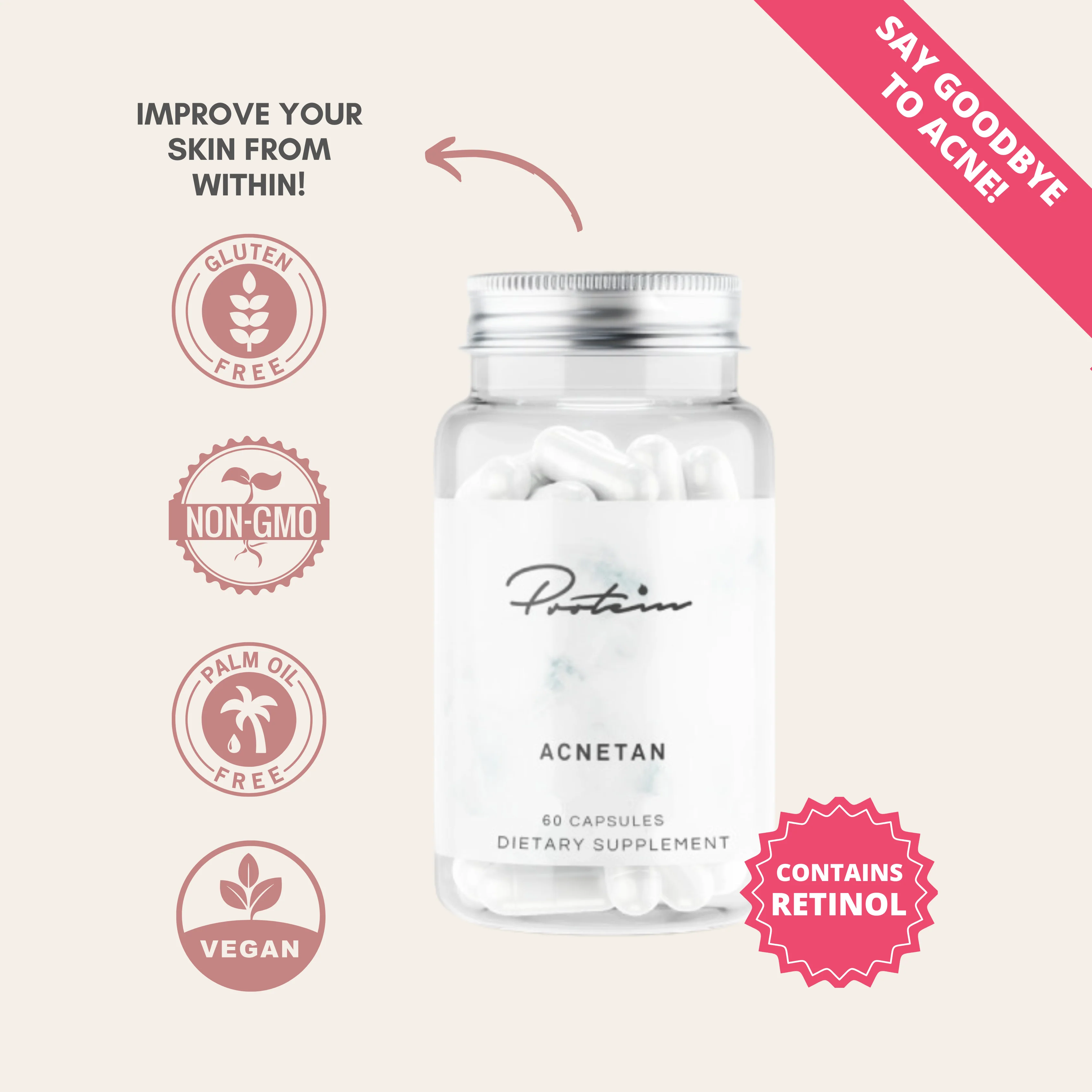 Acnetan | Clear Skin 60 Capsules - Image 6